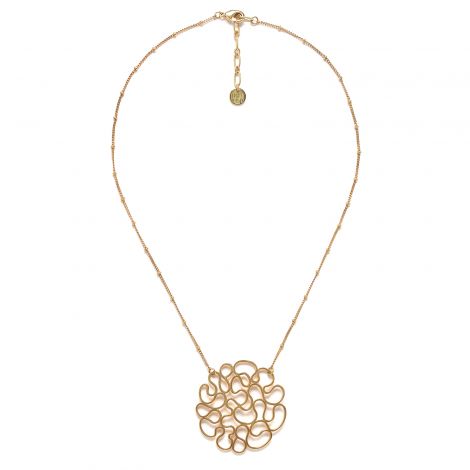 gold pendant necklace "Toscane"