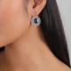 boucles d'oreilles dormeuses ovales "Azzurra" - Ori Tao
