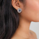 mini post earrings "Azzurra" - Ori Tao
