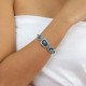 5 strass bracelet "Azzurra" - Ori Tao