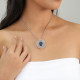 round pendant necklace "Azzurra" - Ori Tao