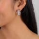 boucles d'oreilles créoles petit modèle "Couture" - Ori Tao