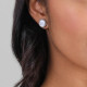 white MOP post earrings "Ozaka" - Ori Tao