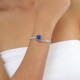 bracelet ajustable chaine lapis lazuli "Ozaka" - Ori Tao