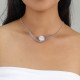 white MOP platron necklace "Ozaka" - Ori Tao