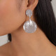 gypsy silver clip earrings "Petales" - Ori Tao
