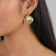 gold french hook earrings "Petales" - Ori Tao