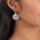 french hook silver earrings "Petales" - Ori Tao