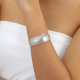 cuff silver bracelet "Petales" - Ori Tao