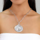 collier ajustable pendentif argent grand modèle "Petales" - Ori Tao