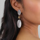 2 feathers earrings "Swan" - Ori Tao