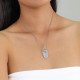 collier petit pendentif plume "Swan" - Ori Tao