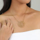 collier ajustable pendentif doré "Toscane" - Ori Tao