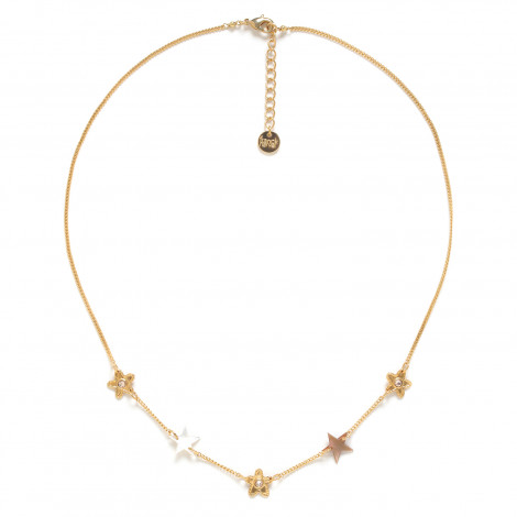 alternate 5 star short necklace "Estrella"