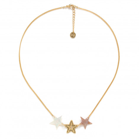 three-star short necklace "Estrella"