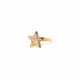 bague ajustable étoile dorée à l'or fin "Estrella" - Franck Herval