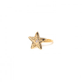 bague ajustable étoile dorée à l'or fin "Estrella" - Franck Herval