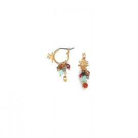 boucles d'oreilles mini créoles perlées "Frida" - Franck Herval