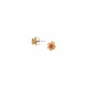 boucles d'oreilles puces dorées à l'or fin 18K "Frida" - Franck Herval