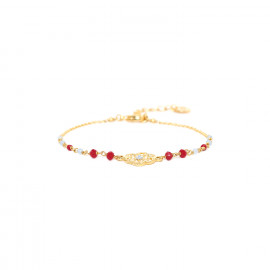 bracelet ajustable fleur ajourée "Selena" - Franck Herval