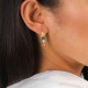 boucles d'oreilles mini créoles perlées "Frida" - Franck Herval