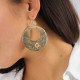 boucles d'oreilles dormeuses Nacre grand modèle "Frida" - Franck Herval