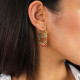 boucles d'oreilles créoles à pampilles "Selena" - Franck Herval
