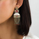 brownlip disc post earrings "Selena" - Franck Herval