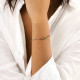 bracelet ajustable fleur ajourée "Selena" - Franck Herval