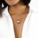 semi-circle pendant necklace "Selena" - Franck Herval