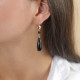 french hook earrings agate drop "Bagheera" - Nature Bijoux