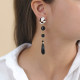 post earrings littered cone top "Bagheera" - Nature Bijoux