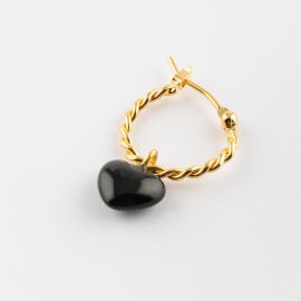 Black Heart mini earring - Nach