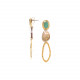 oval top post earrings "Colombine" - Franck Herval