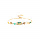 bracelet ajustable médaillon fleur "Mathilde" - Franck Herval