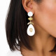 shell drop clip earrings "Ellen" - Franck Herval
