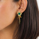 flower post earrings with dangles "Mathilde" - Franck Herval