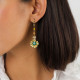 flower dangle post earrings "Mathilde" - Franck Herval
