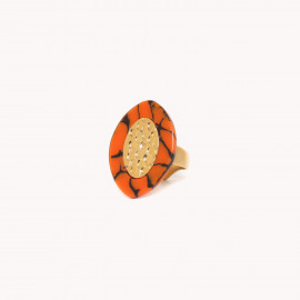 orange anay ring "Stromboli" - Nature Bijoux