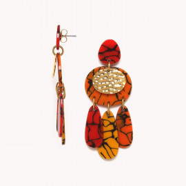 big gypsy post earrings "Stromboli" - Nature Bijoux