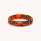 bracelet jonc termitière orange "Stromboli" - Nature Bijoux
