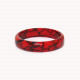 bracelet jonc termitière rouge "Stromboli" - Nature Bijoux