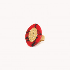 red anay ring "Stromboli" - Nature Bijoux