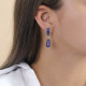 small post earrings with lapis drop "Indigo" - Nature Bijoux