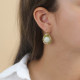 terrazzo french hook earrings "Papyrus" - Nature Bijoux