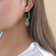 boucles d'oreilles créoles perlées "Salonga" - Nature Bijoux