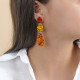 3 colors post earrings "Stromboli" - Nature Bijoux