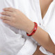 bracelet jonc termitière rouge "Stromboli" - Nature Bijoux