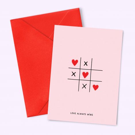 Postal card A6 Love game