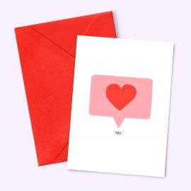 Postal card A6 I heart you - Tomas Gravereau